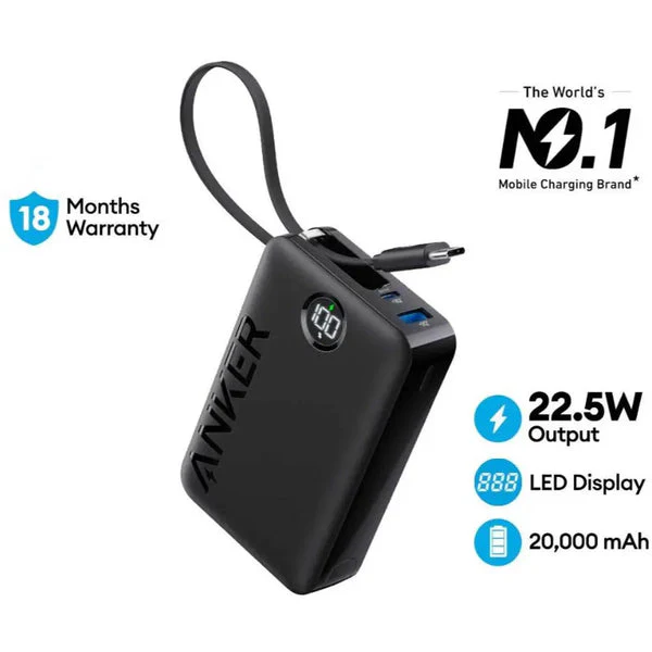 Stock promotionAnker Power Bank Powercore 20000mAh 22.5W Fast Charge Portable Charger | A1647H11