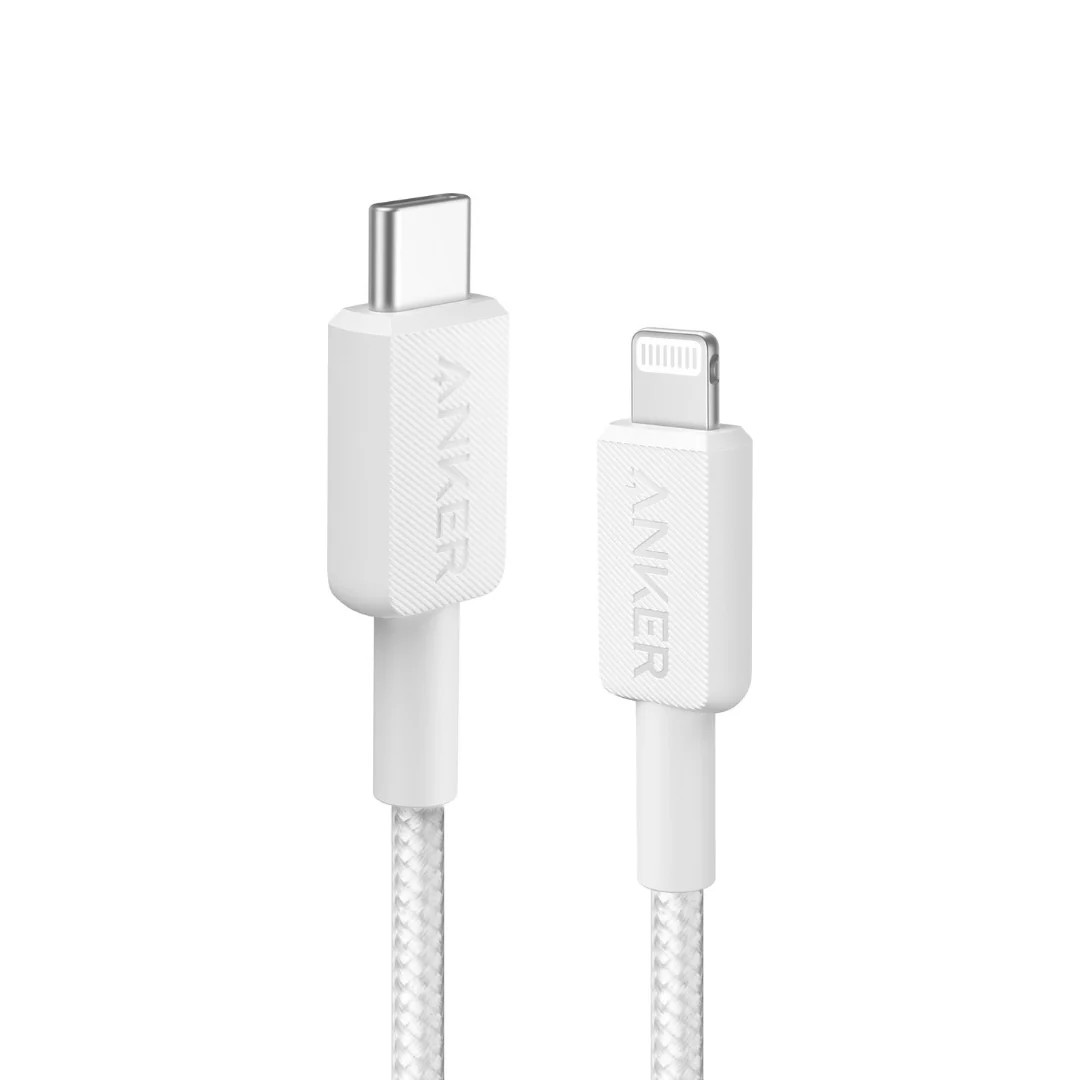 Stock promotionAnker 322 USB-C to Lightning Cable Charging Cable 90cm - White | A81B5G21