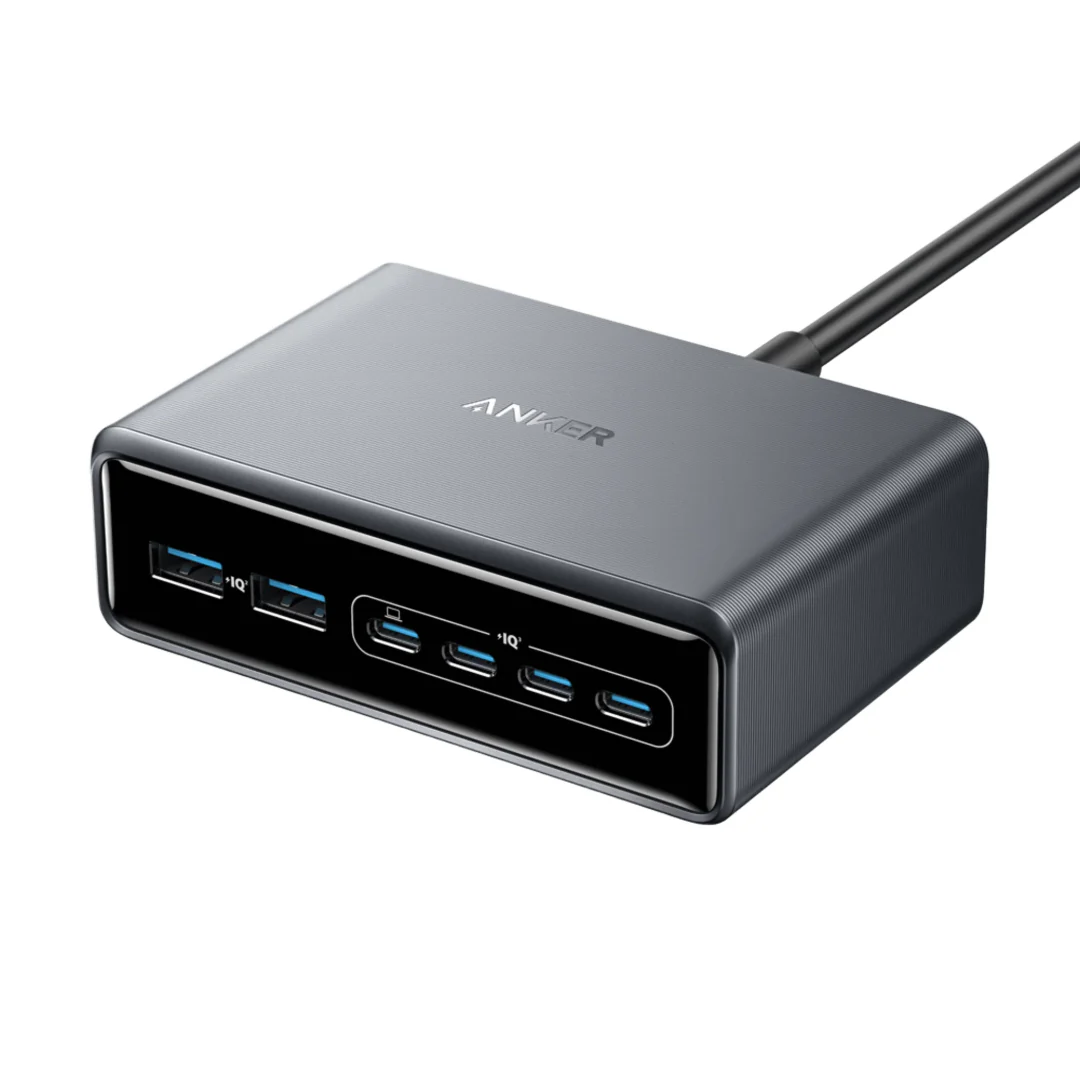 Stock promotionAnker Prime Charger 200W 6 Ports ( 4 x USB c 2 x USB A ) GaN - Silver | A2683241