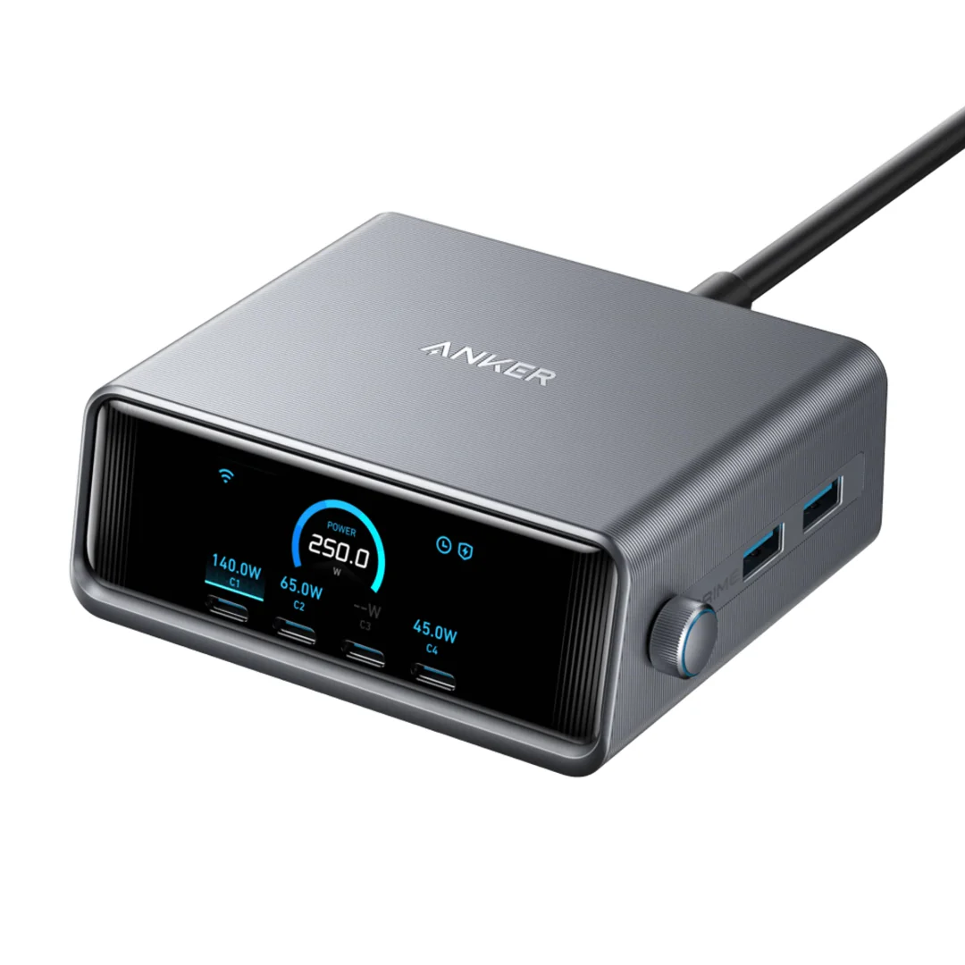 Stock promotionAnker Prime Charger 250W 6 Port GaN Charging Station | A2345241