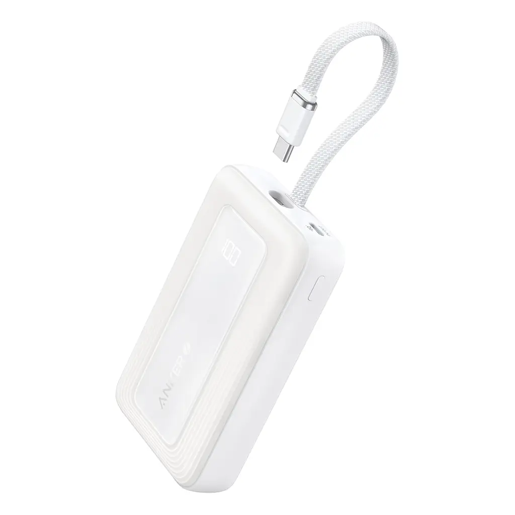 Anker Zolo Powerbank 20000mAh 30W Power Bank Portable Charger with Built-in USB C Cable A1689